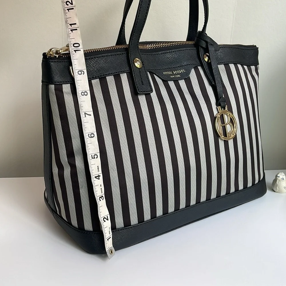 HENRI BENDEL Centennial Stripe Satchel Bag